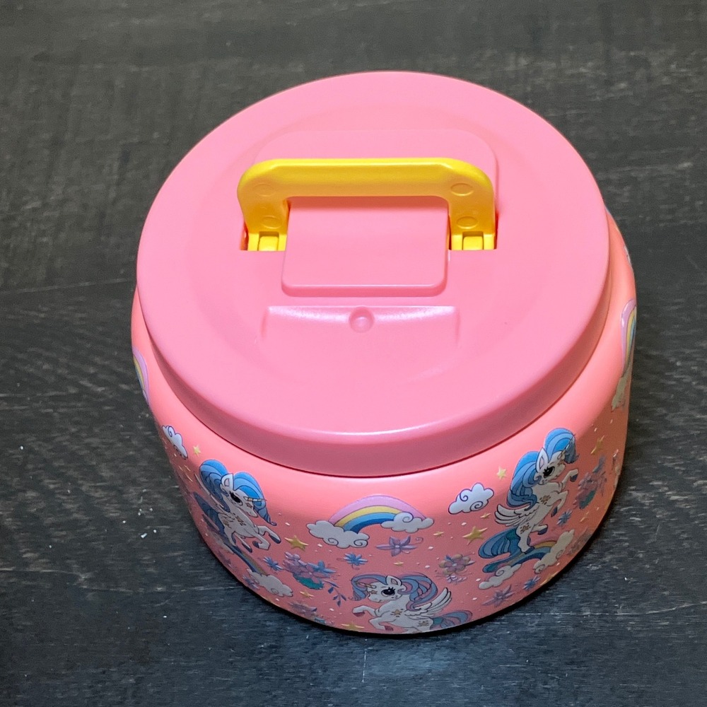 Pink Unicorn Bento Lunch Box Set with Insulated Stainless Steel Food Jar Jar - Picture 5 of 8